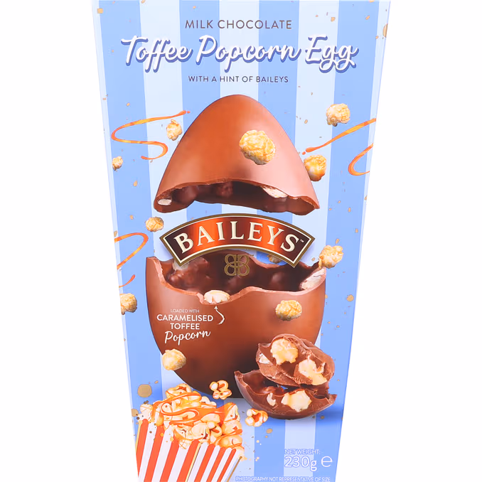 Baileys Mjölkchokladägg med Kolapopcorn 230 g