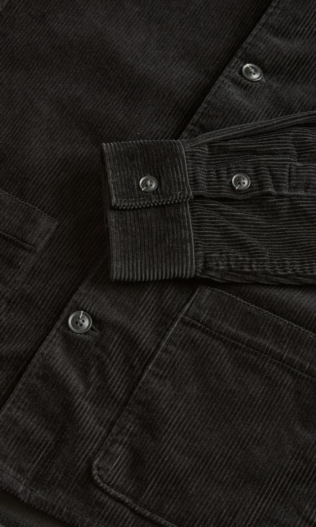 Svart Manchester Overshirt for Herre