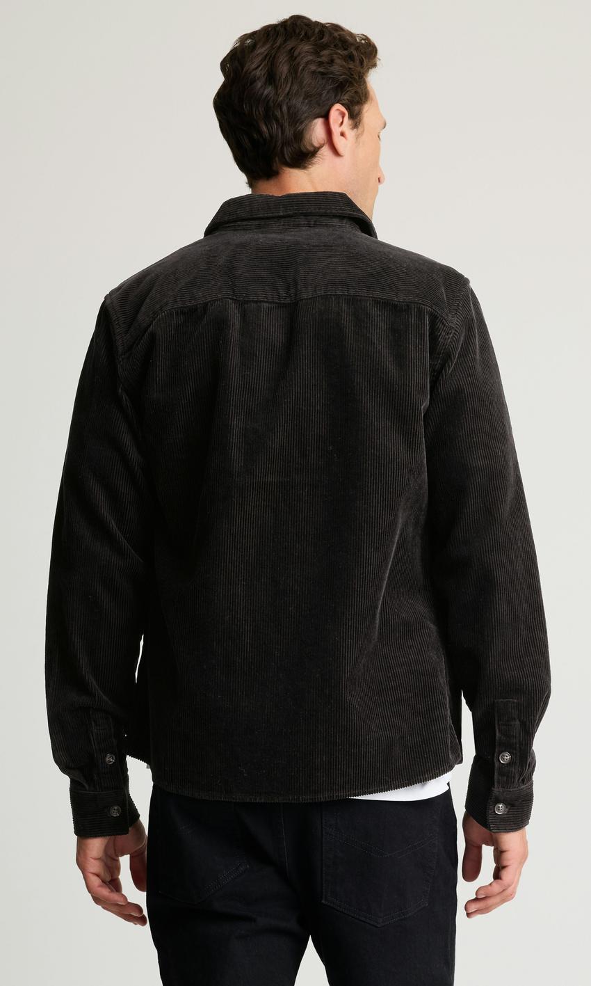 Svart Manchester Overshirt for Herre