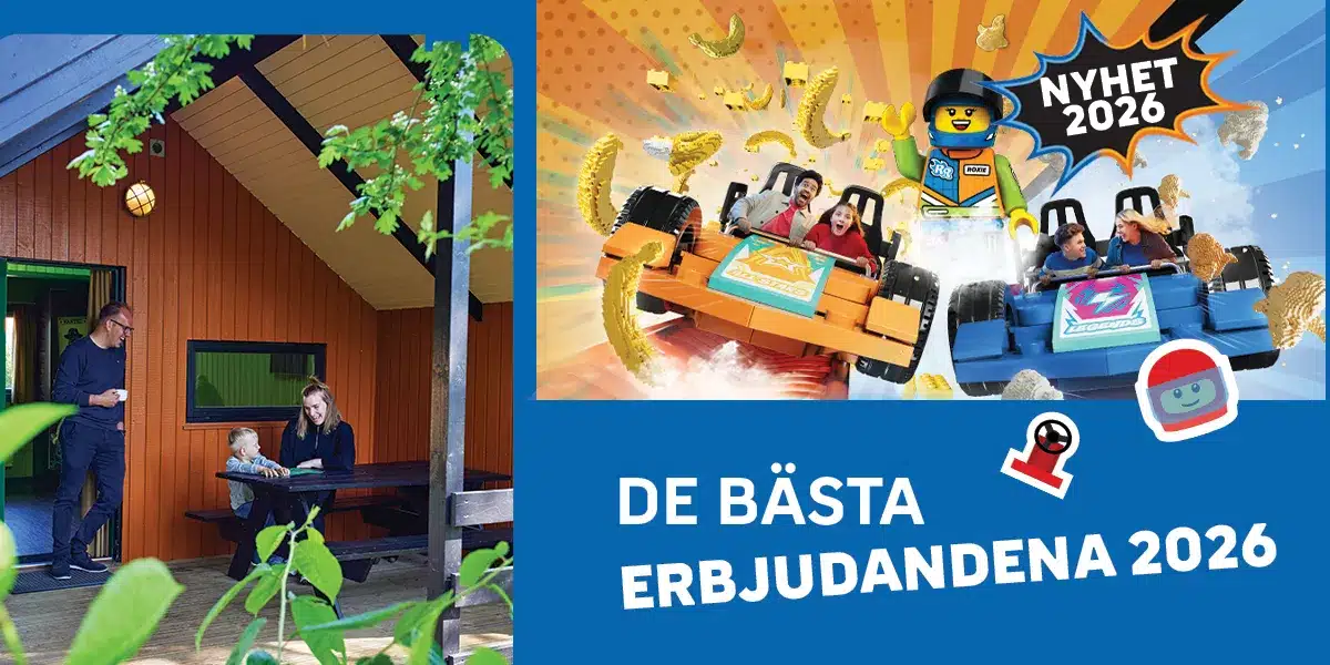 Legoland: Barn 0-12 gratis, boka före 12 april