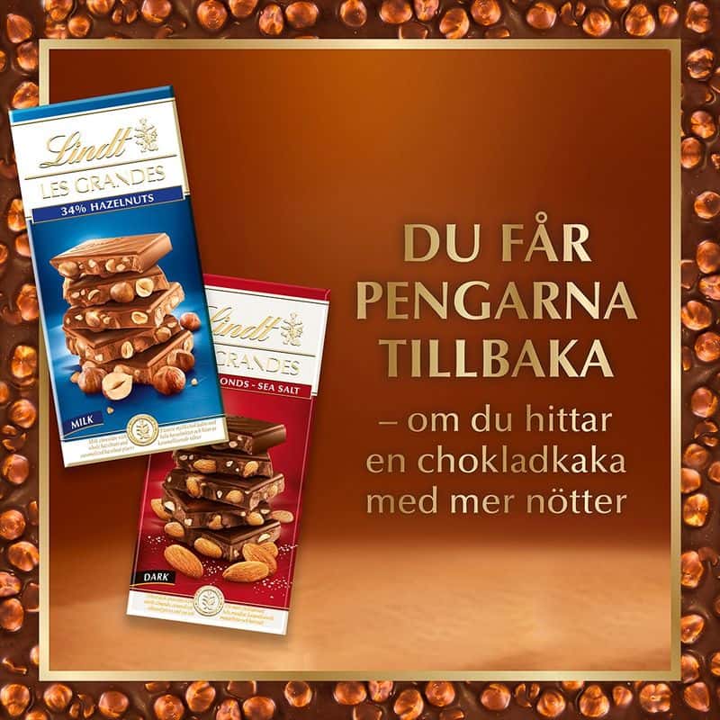 Pengarna tillbaka om du hittar en choklad med mer nötter