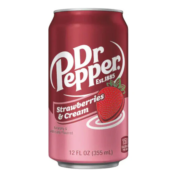 Dr Pepper Strawberries & Cream 355ml 12-pack