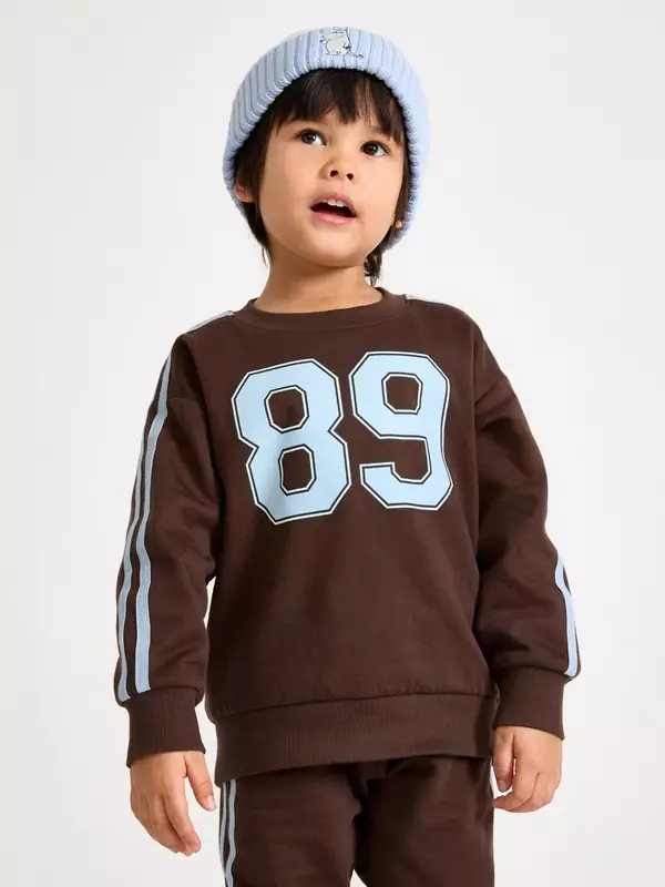 Klassisk rundhalsad sweatshirt