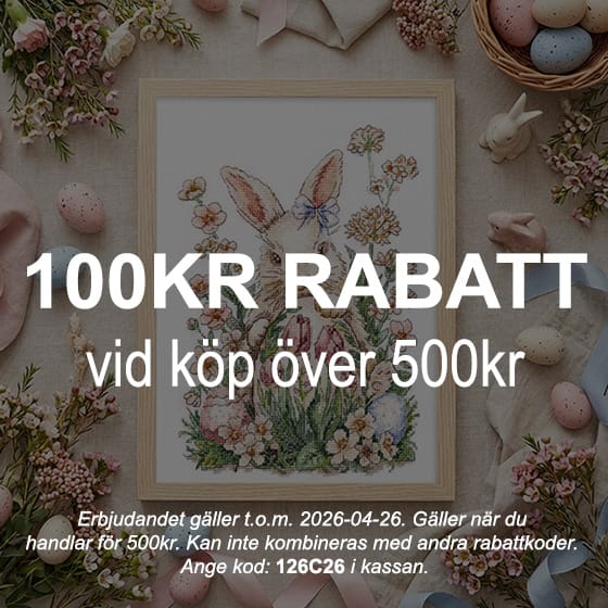 Ateljé Margaretha – 100 kr rabatt vid köp över 500 kr