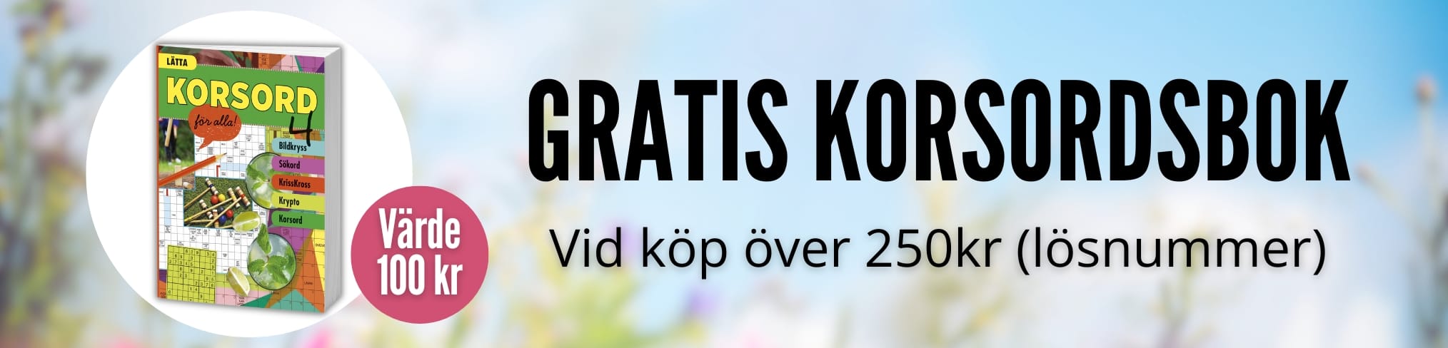 Tankesports tidningar – gratis korsordsbok vid köp över 250 kr