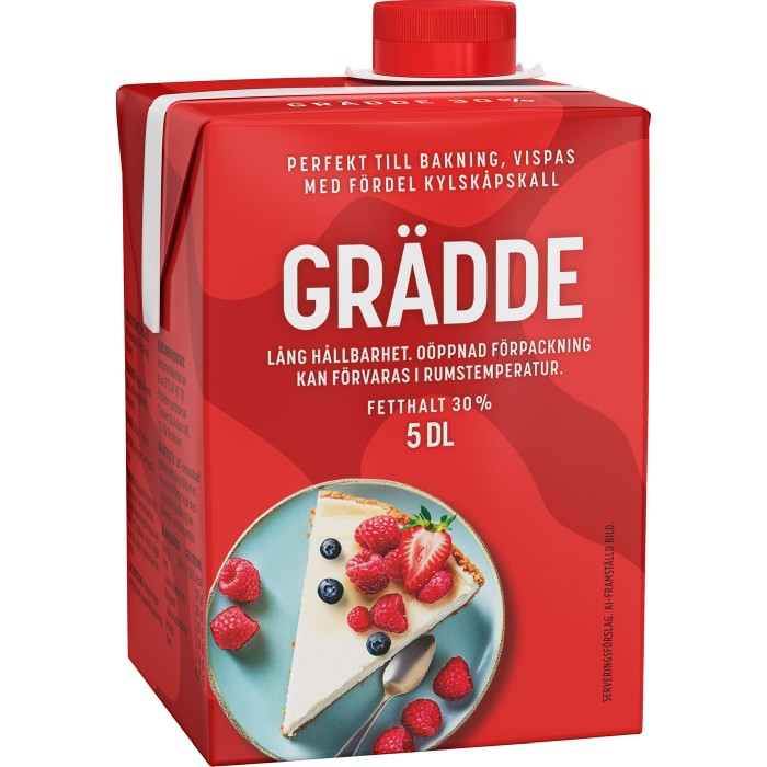 Dairy Food Grädde 30% Lång Hållbarhet