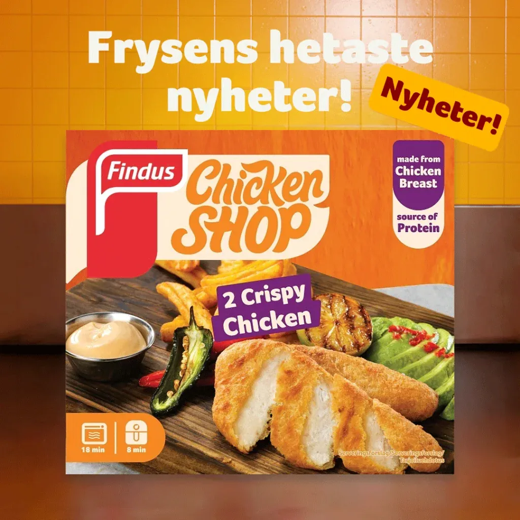 10 kr Cashback Findus Chicken Shop Crispy 2-Pack