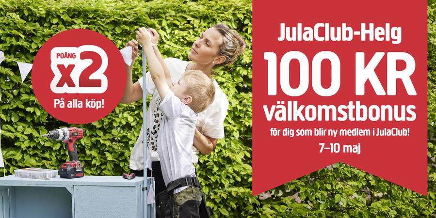 JulaClub-helg – dubbla poäng och kaffe i varuhusen