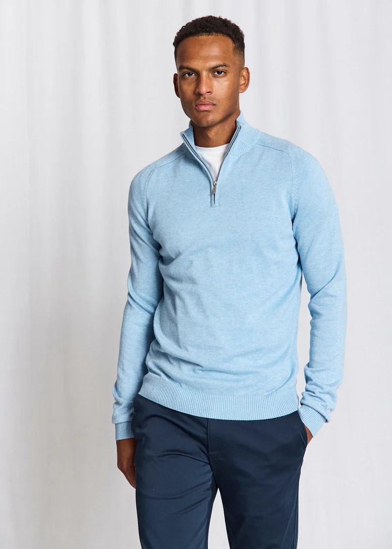 BS Ilario Regular Fit Knitted Sweater - Light Blue
