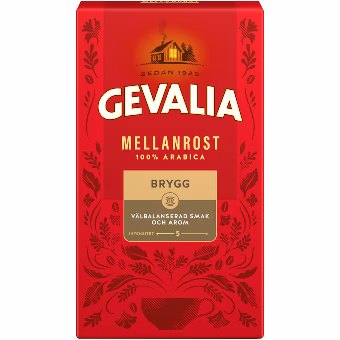 Gevalia Bryggkaffe Mellanrost 2 x 450 g
