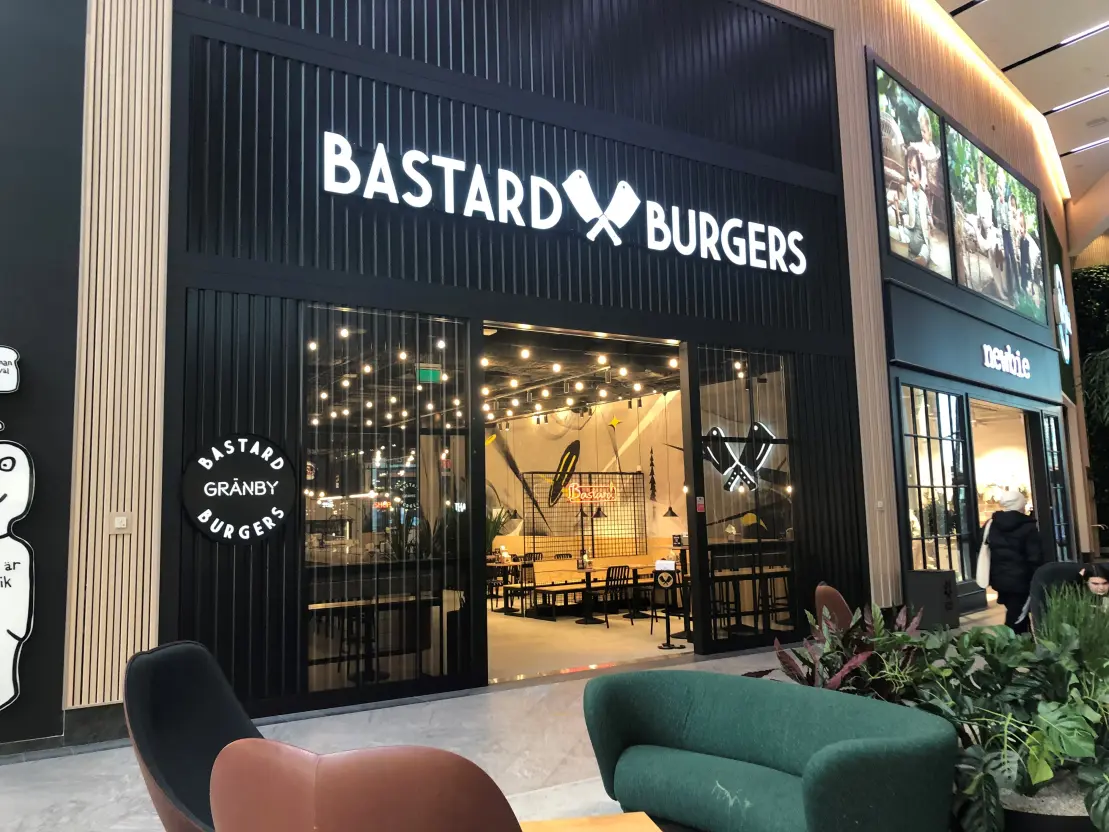 Meny med Hamburgare och Streetfood