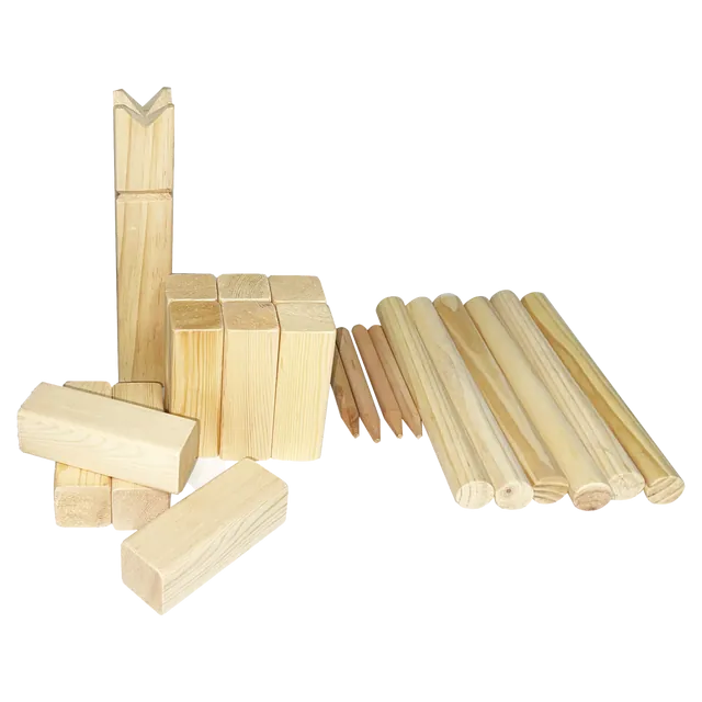 Kubb Träspel för Utomhuslek