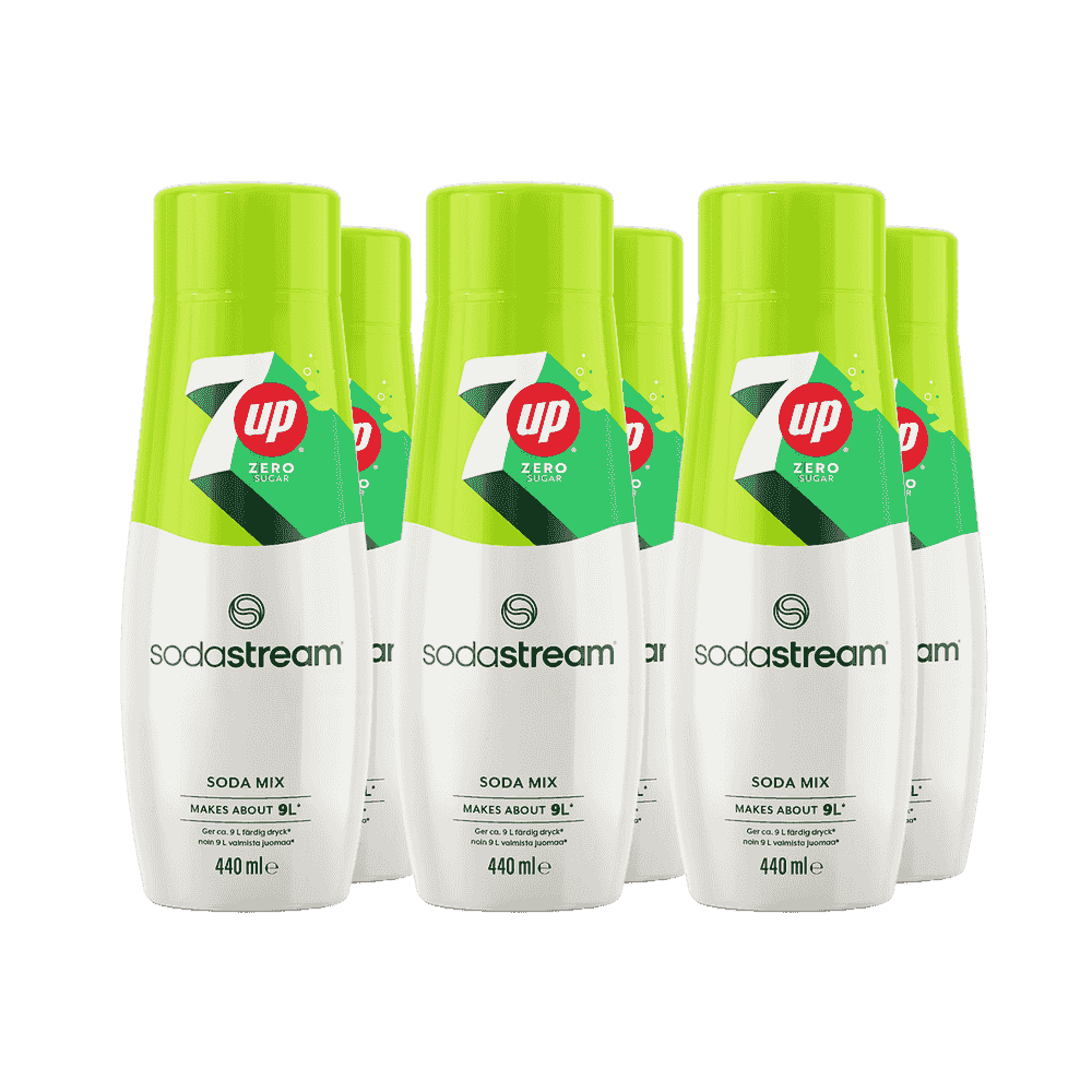 6-pack 7UP Zero Kolsyrekoncentrat