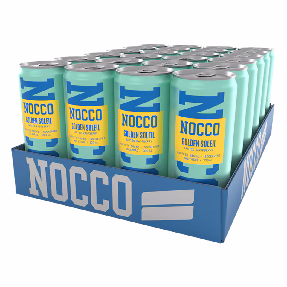 Nocco Golden Soleil Exotic Raspberry 24-Pack