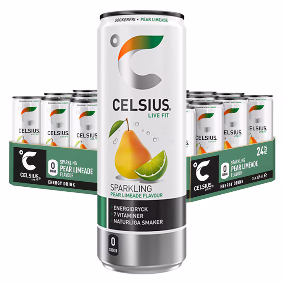 Celsius Pear Limeade 24x355ml Pack