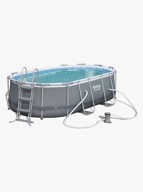 Bestway Power Steel Ovalt Poolset 427x250x100 cm