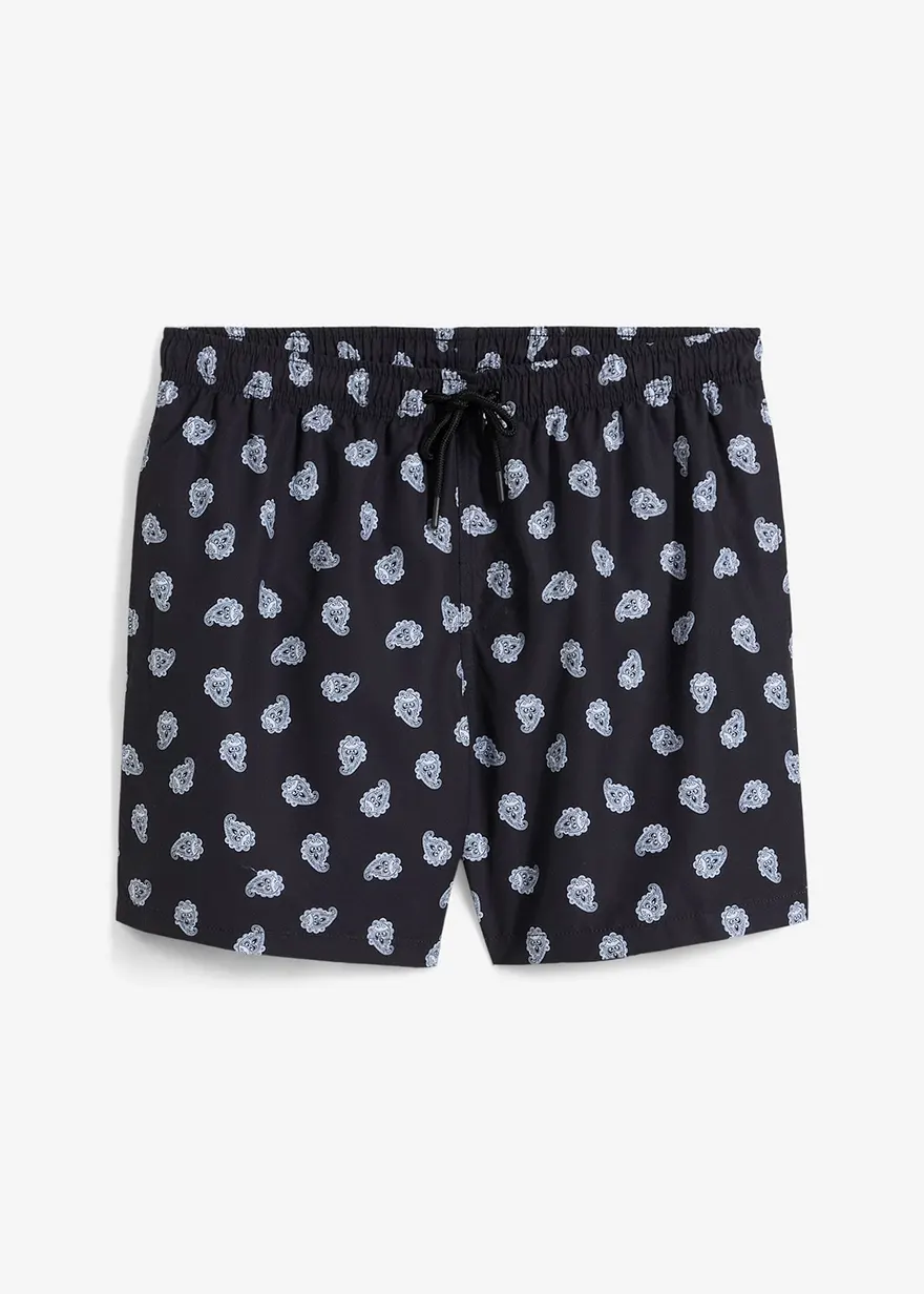 Eleganta badshorts med paisleymönster