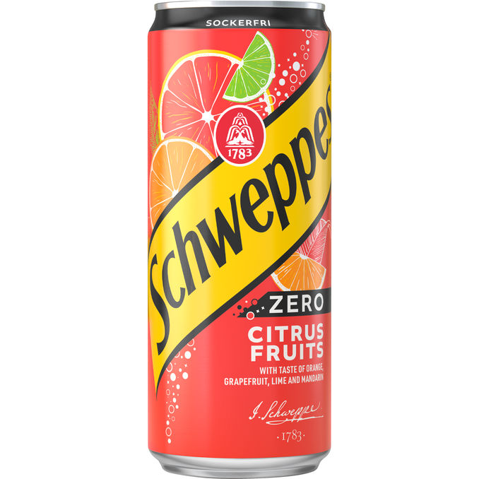 Schweppes Läsk Citrus Zero 3 x 330 ml