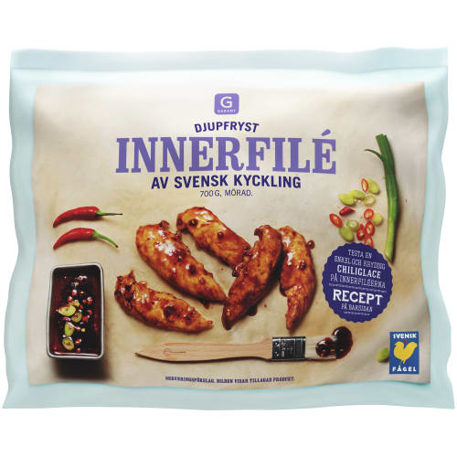 Innerfilé av svensk kyckling – fryst. 700 g.