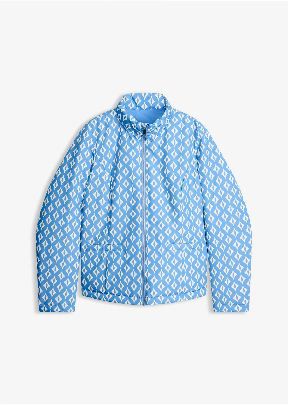 Elegant quiltad jacka med mönster