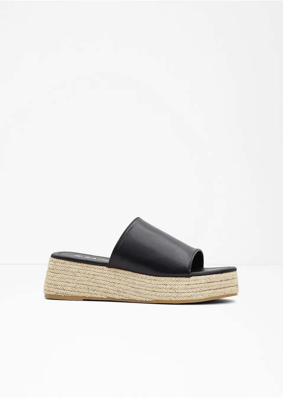 Elegant svart modesandal för kvinnor