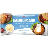 ICA. Fryst hamburgare. 720 g.