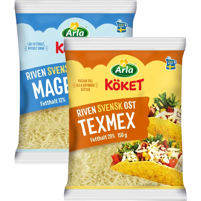 Arla. Riven ost. 150 g.