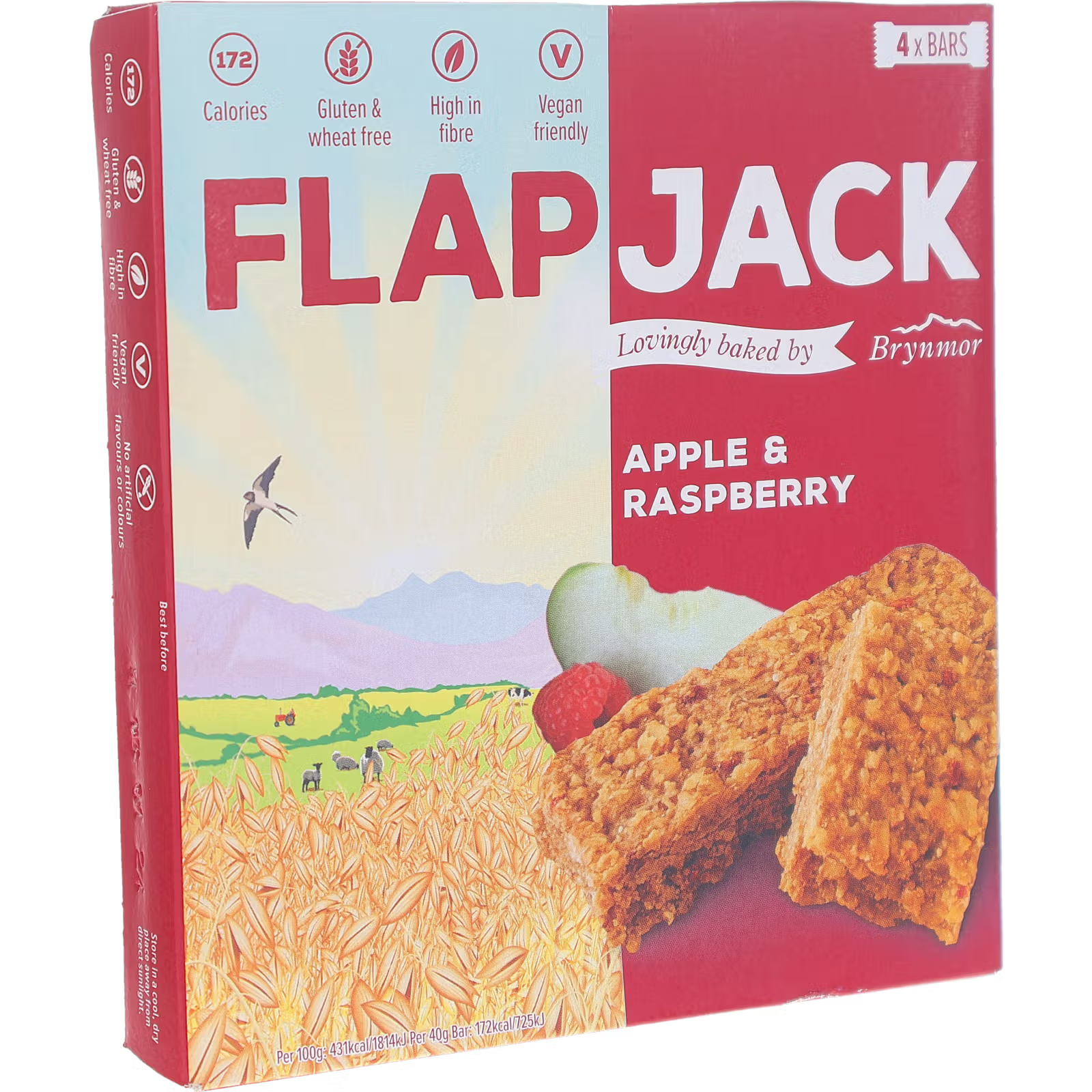 Mellanmålsbar Äpple & Hallon 4-pack (Dagens Deal)