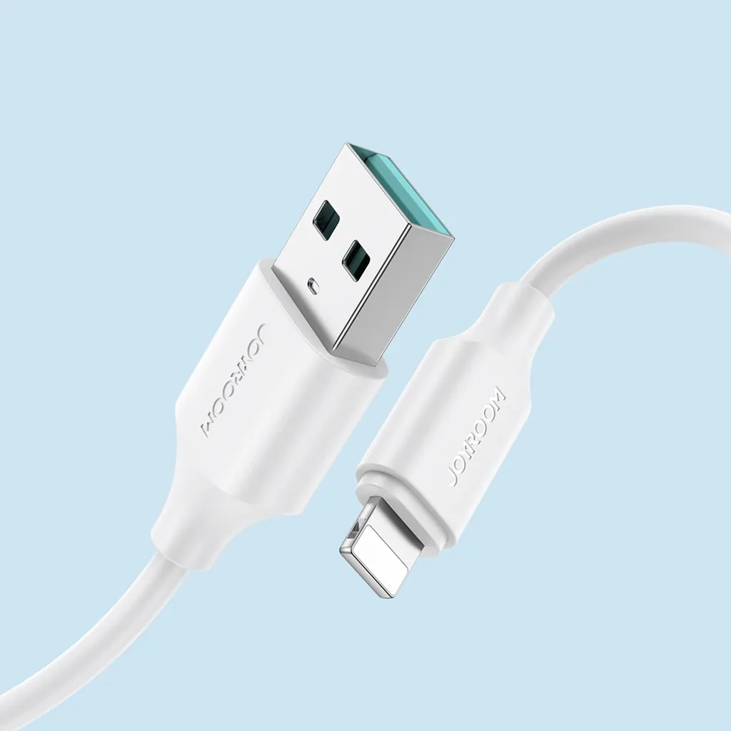 Joyroom Snabbladdning USB-A till Lightning-kabel 1m Vit