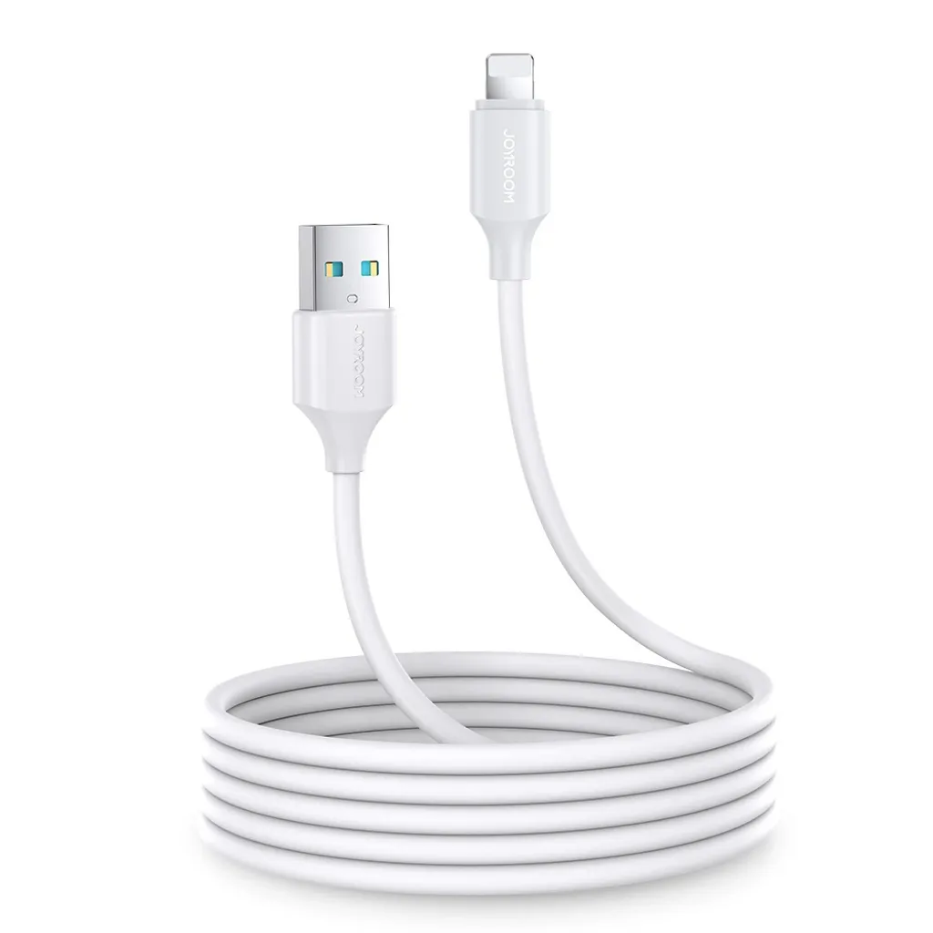 Joyroom Snabbladdning USB-A till Lightning-kabel 1m Vit