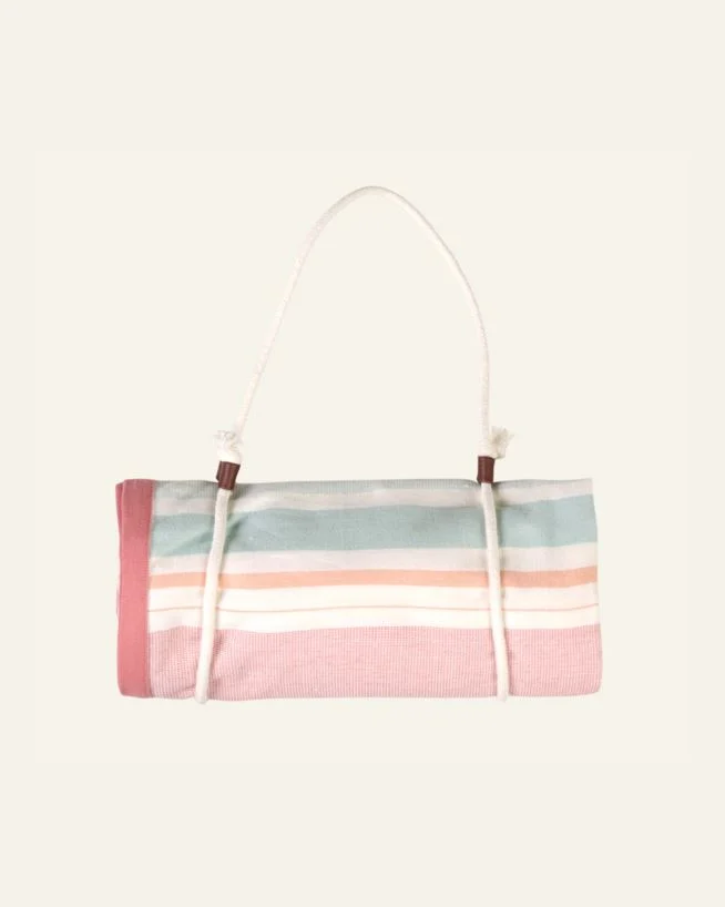 Rosa picknickfilt i Malaga-stil