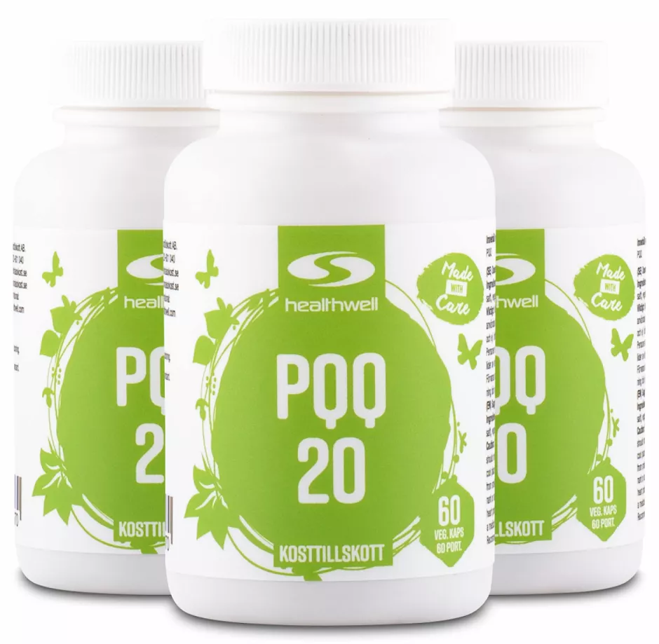 3 x Healthwell PQQ. Mängdrabatt.