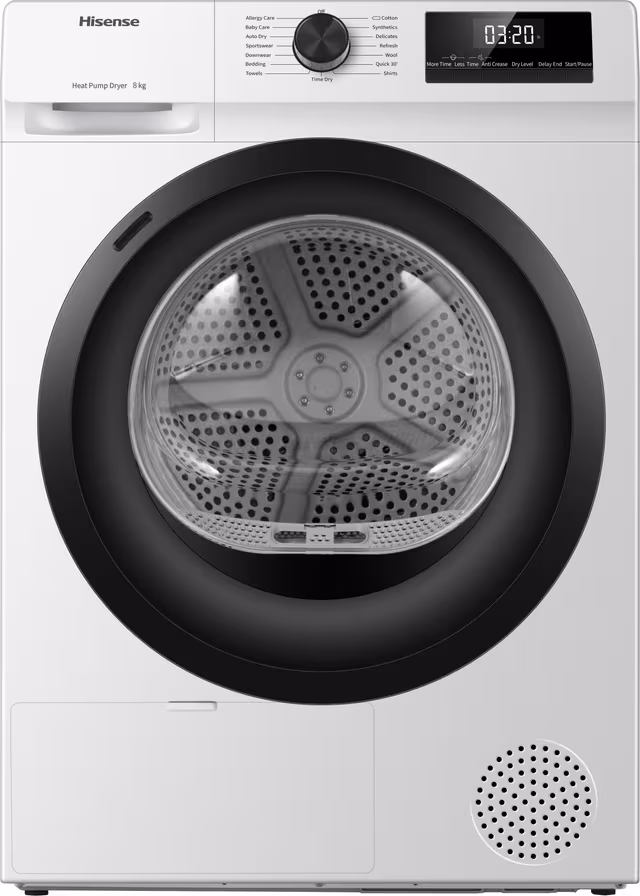 Hisense Tvättmaskin WF1Q8041BW 8kg Frontmatad
