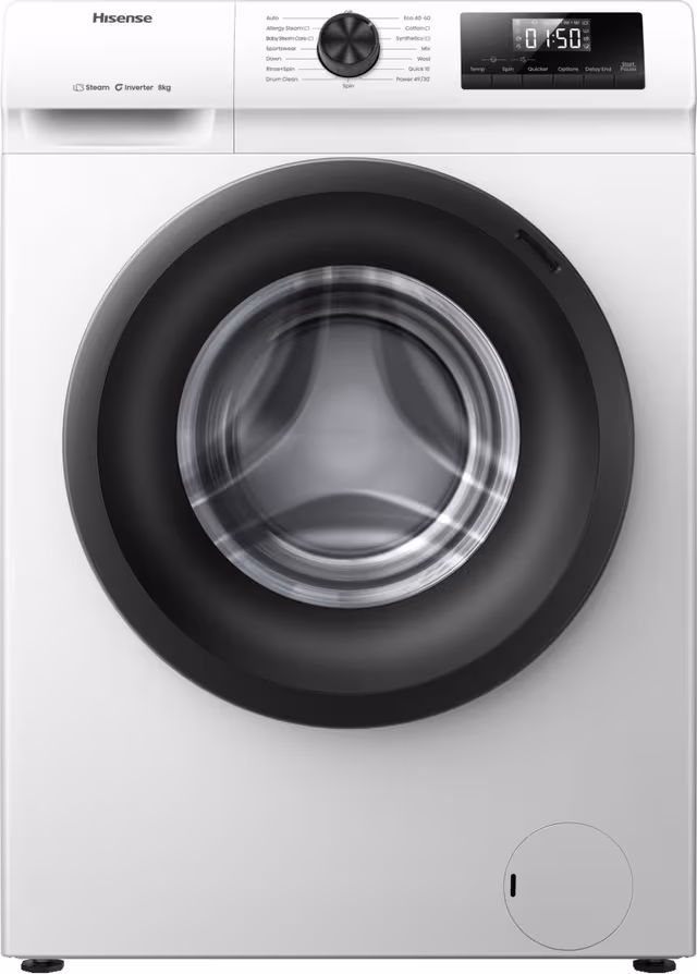 Hisense Tvättmaskin WF1Q8041BW 8kg Frontmatad