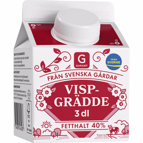 Vispgrädde 40 % Färsk Premiumkvalitet