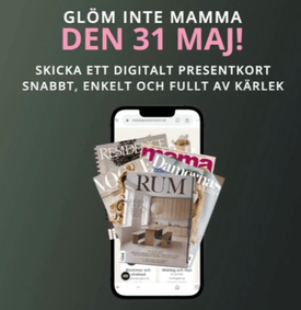Skicka morsdagspresenten smidigt via Mobila Presentkort