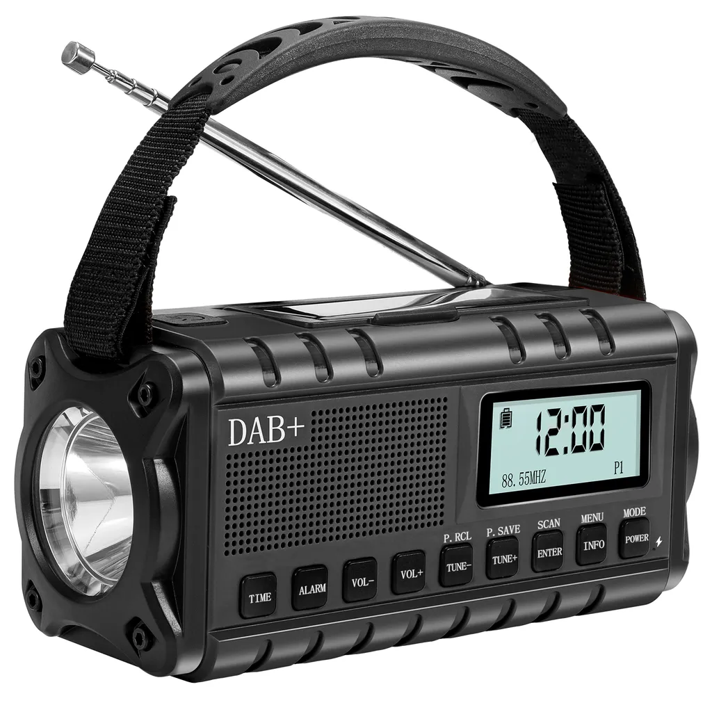 SiGN nödradio DAB+/FM med solcell och USB
