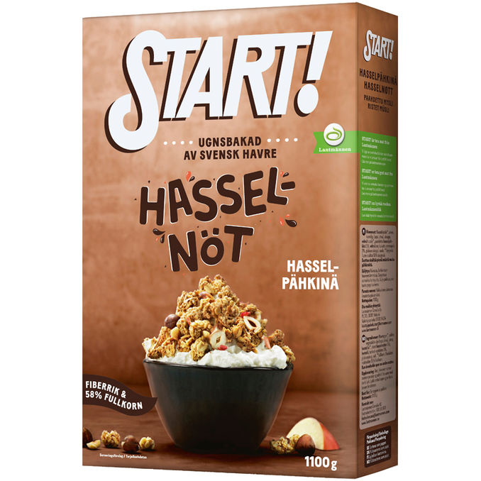 Granola Hasselnöt 2 x 1100 g från Start