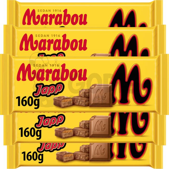 Marabou Japp Chokladkaka 160g 5-pack