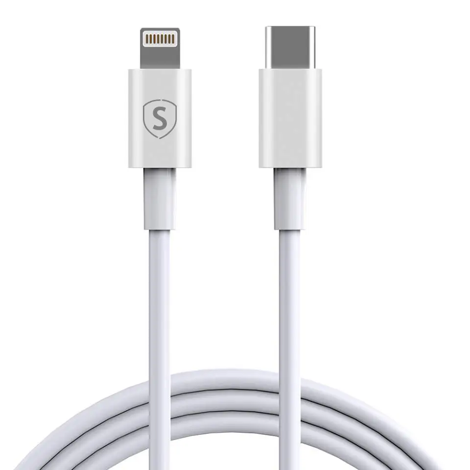 SiGN USB-C till Lightning Kabel 1m Vit