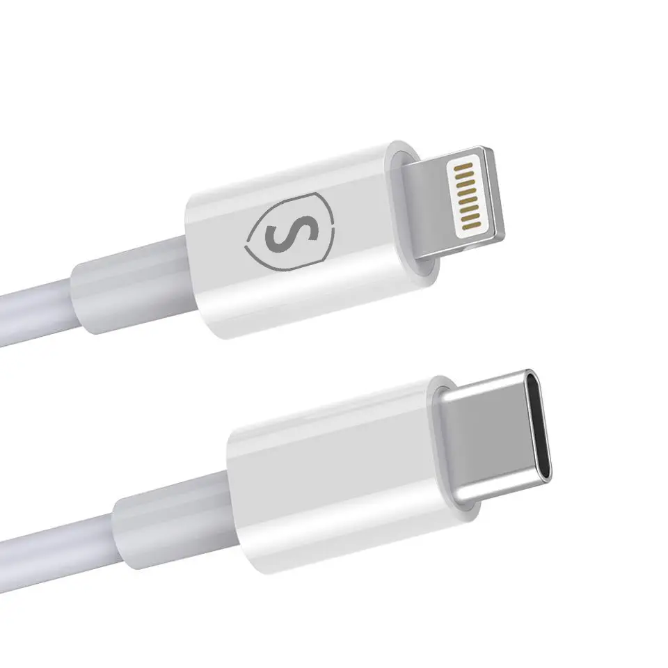 SiGN USB-C till Lightning Kabel 1m Vit