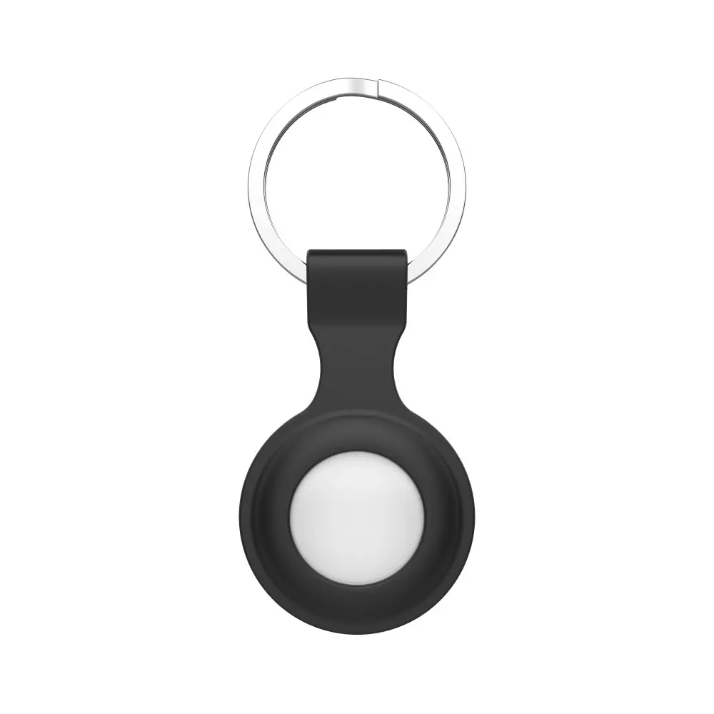 SiGN Apple AirTag Nyckelring med Silikonskal Svart