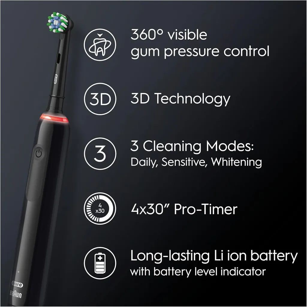Oral-B Pro 3 3000 Eltandborste Svart