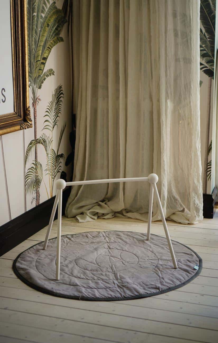 Elegant Wooden Baby Gym for Home