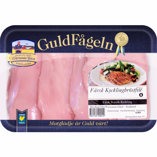 Färsk Kycklingbröstfilé från Sverige. Pris/kg.