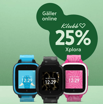 25 % rabatt på Xplora hos Apotek Hjärtat