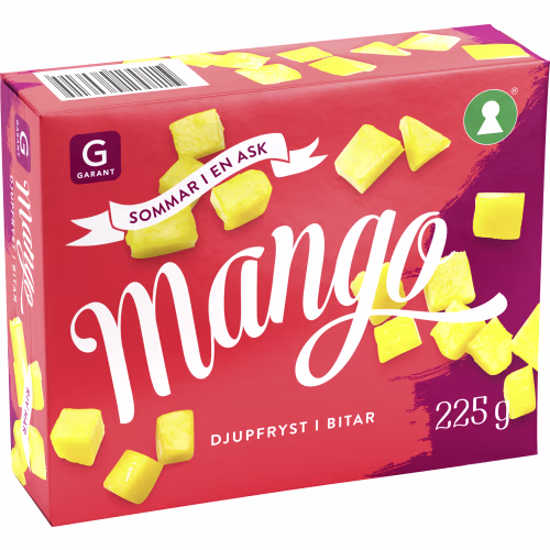 2 x 225 g. Frysta Mangobitar av Hög Kvalitet