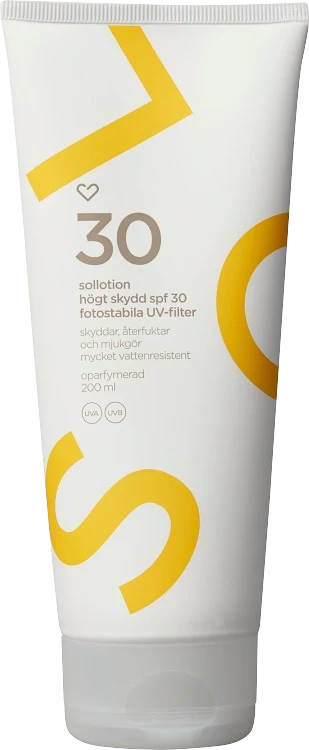 Hjärtats Sollotion Oparfymerad SPF 30 200ml