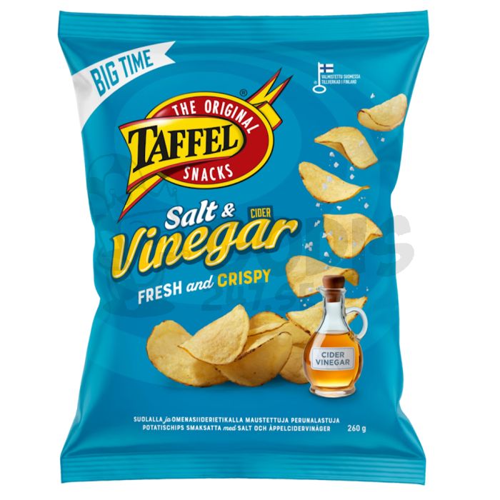 Taffel Salt & Vinegar Potatischips 260g