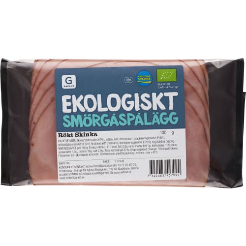 Ekologiskt skivat smörgåspålägg 